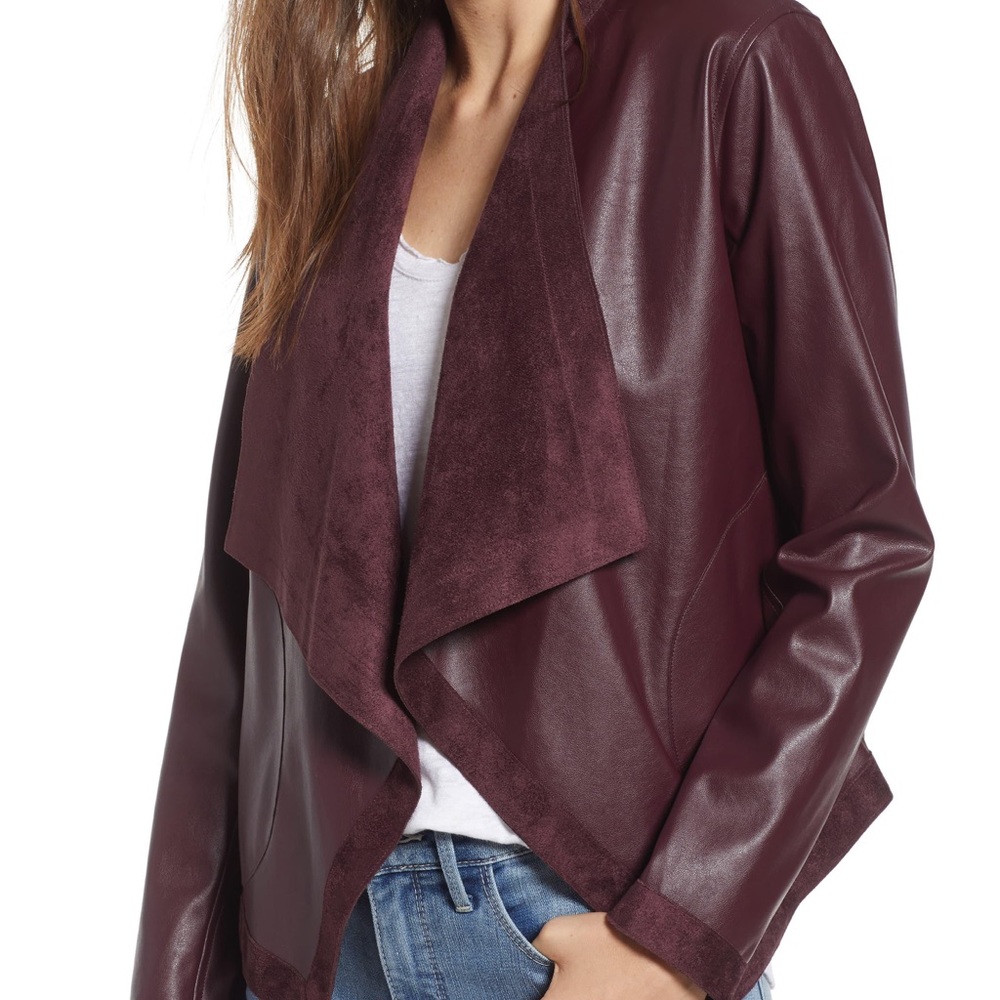 BB DAKOTA Teagan Reversible Drape Front Jacket